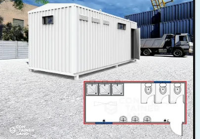 Arriendo Baño 3 Lavamanos, 3 WC y 3 Duchas 1 — Icontainer