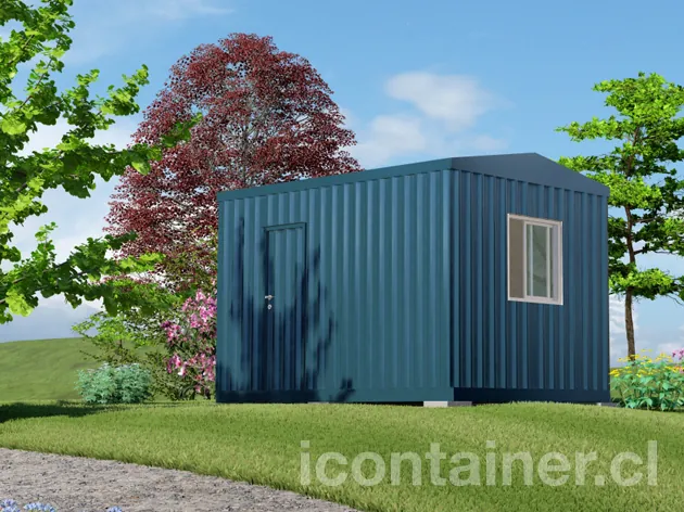 Casa 12 m² · 1 dormitorio — Modelo 12 ALFA 1 01 430 2 — Icontainer