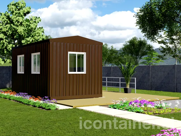 Casa 15 m² · 1 dormitorio — Modelo 15 ALFA 1 03 530 4 — Icontainer