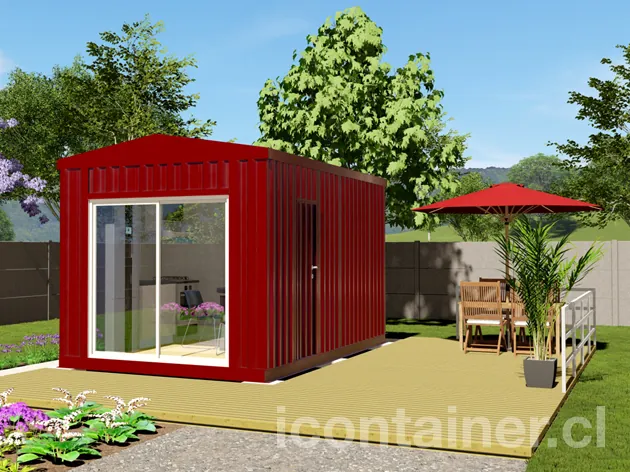 Casa 15 m² · 1 dormitorio — Modelo 15 ALFA 1 11 530 2 — Icontainer
