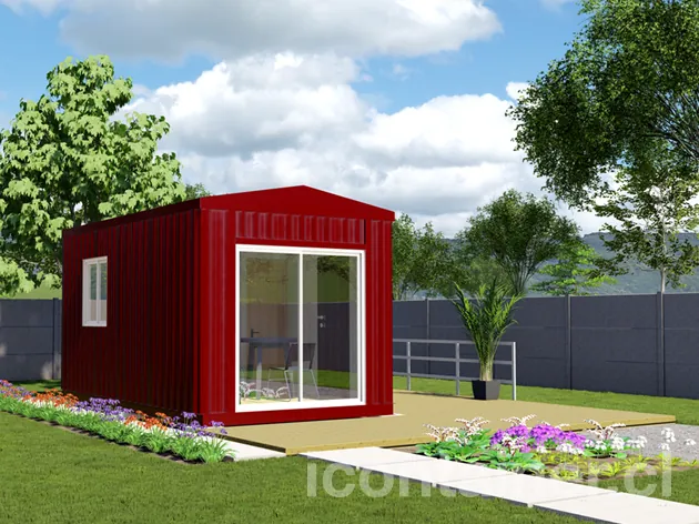Casa 15 m² · 1 dormitorio — Modelo 15 ALFA 1 11 530 4 — Icontainer
