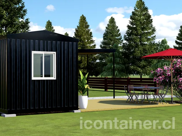Casa 18 m² · 1 dormitorio — Modelo 18 ALFA 1 02 630 3 — Icontainer