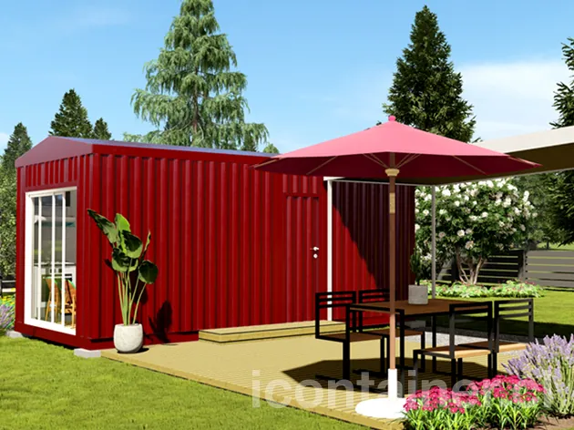 Casa 18 m² · 1 dormitorio — Modelo 18 ALFA 2 02 630 1 — Icontainer
