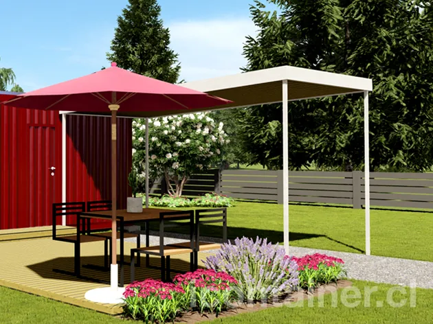 Casa 18 m² · 1 dormitorio — Modelo 18 ALFA 2 02 630 2 — Icontainer