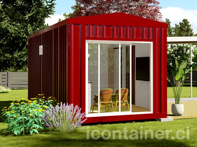Casa 18 m² · 1 dormitorio — Modelo 18 ALFA 2 02 630 3 — Icontainer