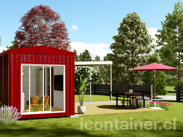 Casa 18 m² · 1 dormitorio — Modelo 18 ALFA 2 02 630 4 — Icontainer