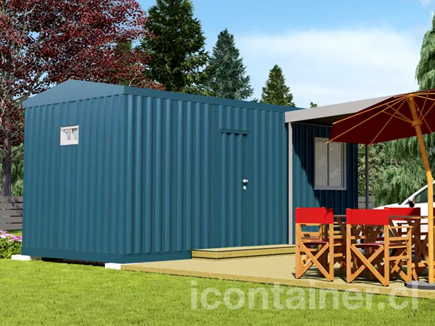 Casa 18 m² · 1 dormitorio — Modelo 18 ALFA 3 11 630 1 — Icontainer