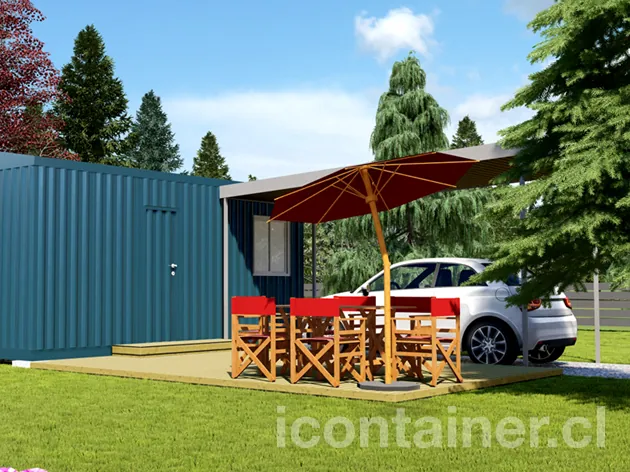 Casa 18 m² · 1 dormitorio — Modelo 18 ALFA 3 11 630 2 — Icontainer
