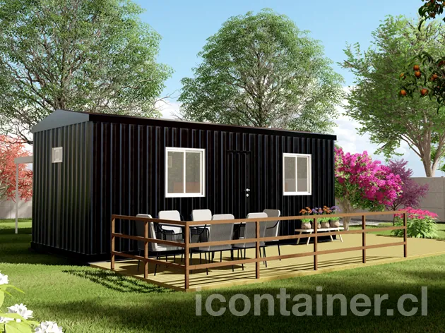 Casa 21 m² · 1 dormitorio — Modelo 21 ALFA 2 02 730 1 — Icontainer