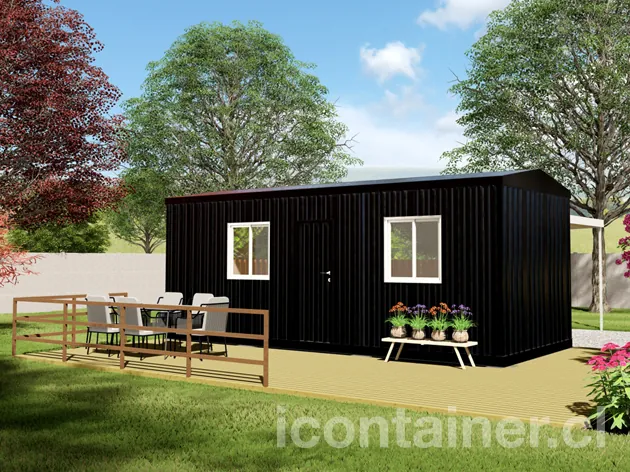 Casa 21 m² · 1 dormitorio — Modelo 21 ALFA 2 02 730 2 — Icontainer