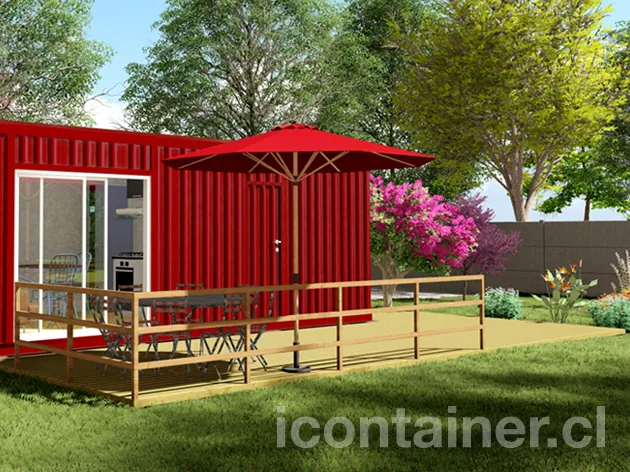 Casa 21 m² · 1 dormitorio — Modelo 21 ALFA 3 11 730 2 — Icontainer