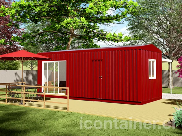 Casa 21 m² · 1 dormitorio — Modelo 21 ALFA 3 11 730 3 — Icontainer