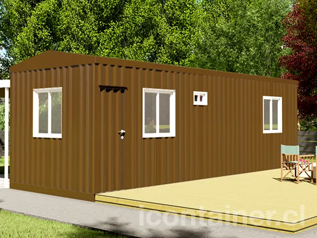 Casa 24 m² · 1 dormitorio — Modelo 24 ALFA 1 03 830 2 — Icontainer