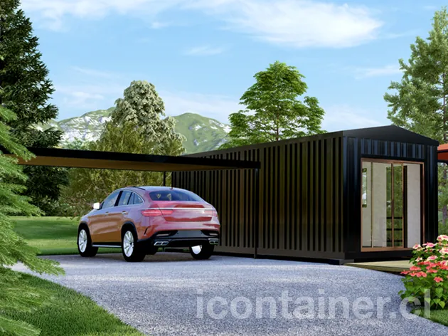 Casa 24 m² · 1 dormitorio — Modelo 24 ALFA 1 12 830 3 — Icontainer