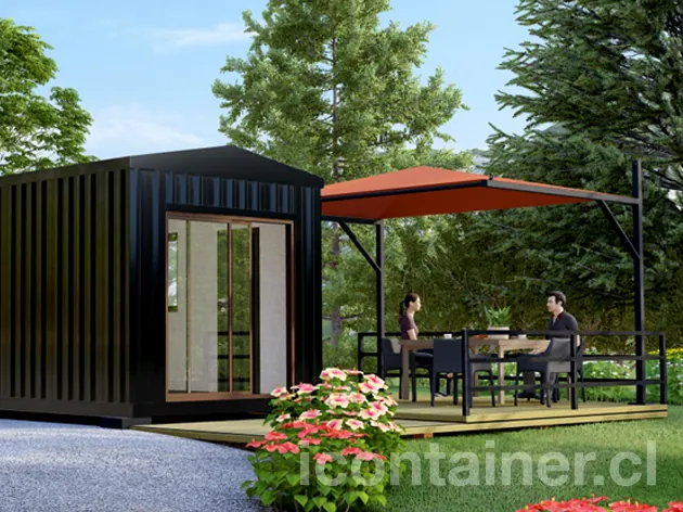 Casa 24 m² · 1 dormitorio — Modelo 24 ALFA 1 12 830 4 — Icontainer