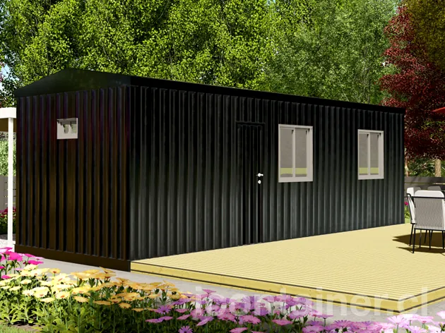 Casa 24 m² · 1 dormitorio — Modelo 24 ALFA 2 02 830 1 — Icontainer