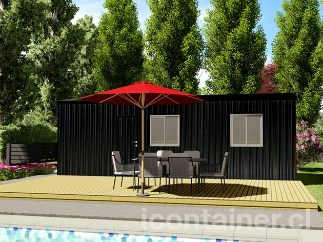 Casa 24 m² · 1 dormitorio — Modelo 24 ALFA 2 02 830 3 — Icontainer