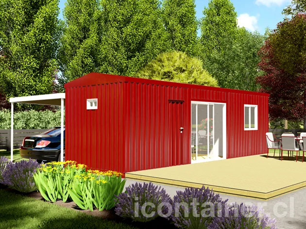 Casa 24 m² · 1 dormitorio — Modelo 24 ALFA 2 11 830 2 — Icontainer