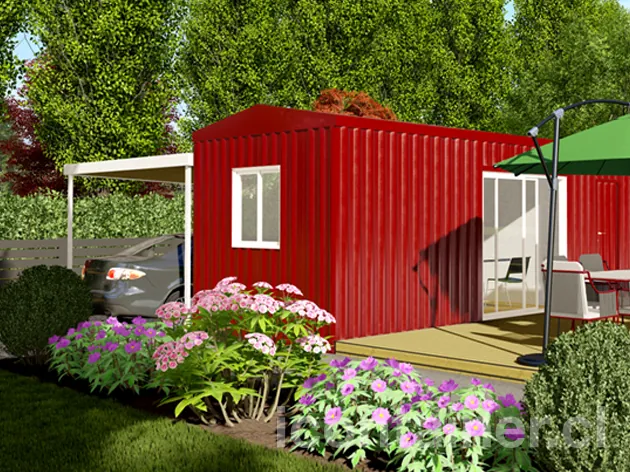 Casa 24 m² · 2 dormitorios — Modelo 24 BETA 1 12 830 3 — Icontainer