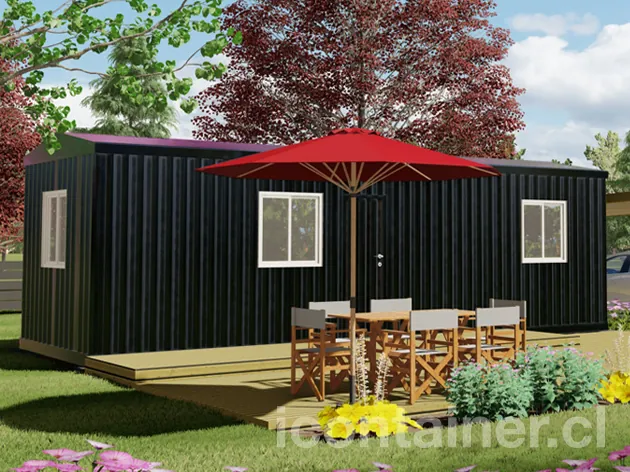 Casa 27 m² · 2 dormitorios — Modelo 27 BETA 1 03 930 1 — Icontainer