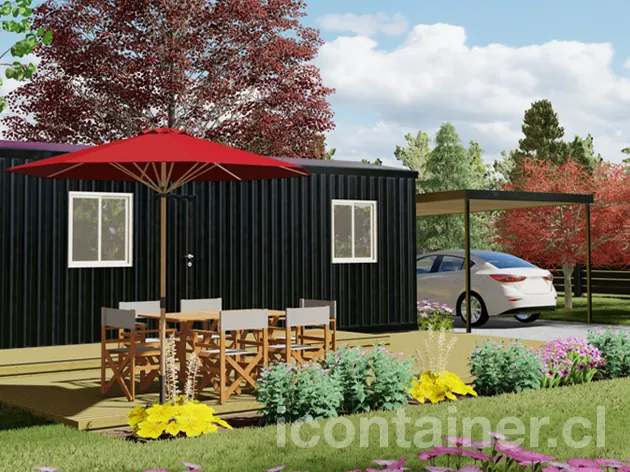 Casa 27 m² · 2 dormitorios — Modelo 27 BETA 1 03 930 2 — Icontainer