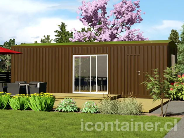 Casa 27 m² · 2 dormitorios — Modelo 27 BETA 1 12 930 3 — Icontainer