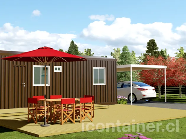 Casa 27 m² · 3 dormitorios — Modelo 27ALFA 1 03 930 2 — Icontainer