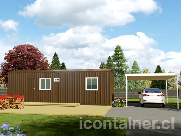 Casa 27 m² · 3 dormitorios — Modelo 27ALFA 1 03 930 3 — Icontainer