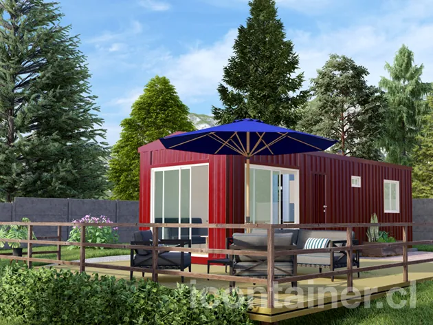 Casa 27 m² · 1 dormitorio — Modelo 27ALFA 1 21 930 2 — Icontainer
