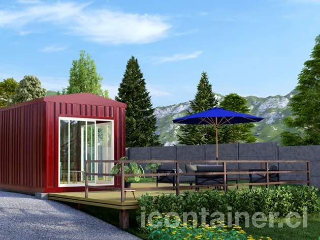 Casa 27 m² · 1 dormitorio — Modelo 27ALFA 1 21 930 4 — Icontainer