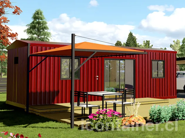 Casa 27 m² · 1 dormitorio — Modelo 27ALFA 2 12 930 1 — Icontainer