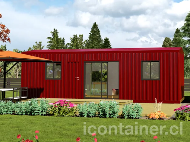 Casa 27 m² · 1 dormitorio — Modelo 27ALFA 2 12 930 3 — Icontainer