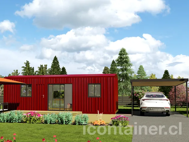 Casa 27 m² · 1 dormitorio — Modelo 27ALFA 2 12 930 4 — Icontainer