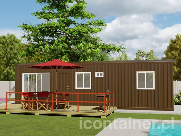 Casa 30 m² · 1 dormitorio — Modelo 30 ALFA 1 22 1030 2 — Icontainer