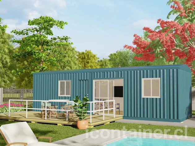 Casa 30 m² · 1 dormitorio — Modelo 30 ALFA 2 12 1030 2 — Icontainer