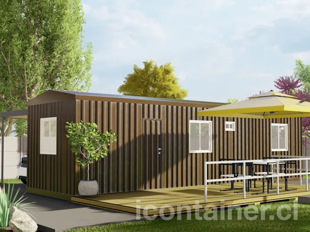 Casa 30 m² · 2 dormitorios — Modelo 30 BETA 1 03 1030 1 — Icontainer
