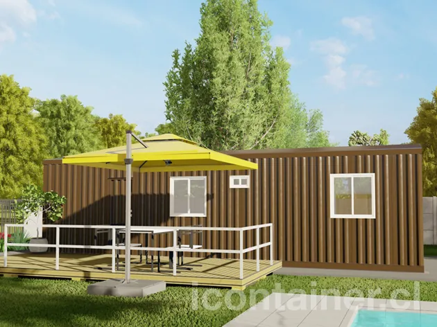 Casa 30 m² · 2 dormitorios — Modelo 30 BETA 1 03 1030 2 — Icontainer