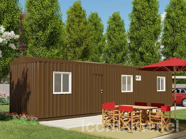 Casa 33 m² · 1 dormitorio — Modelo 33 ALFA 1 03 1130 1 — Icontainer