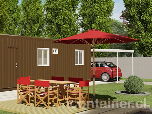 Casa 33 m² · 1 dormitorio — Modelo 33 ALFA 1 03 1130 2 — Icontainer