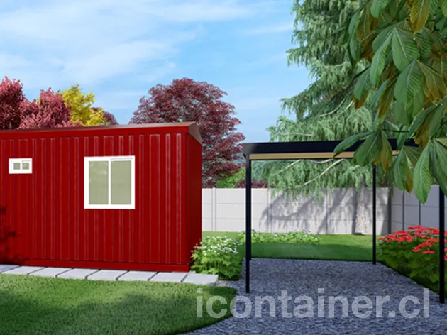 Casa 33 m² · 1 dormitorio — Modelo 33 ALFA 1 22 1130 4 — Icontainer
