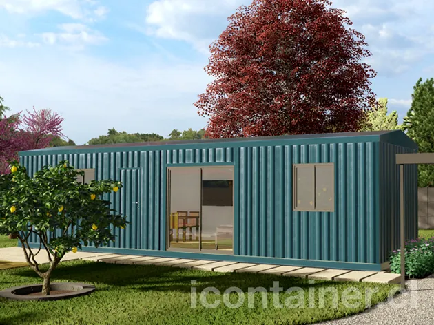 Casa 33 m² · 1 dormitorio — Modelo 33 ALFA 2 12 1130 3 — Icontainer