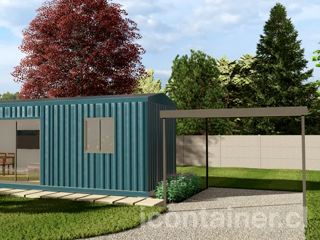 Casa 33 m² · 1 dormitorio — Modelo 33 ALFA 2 12 1130 4 — Icontainer