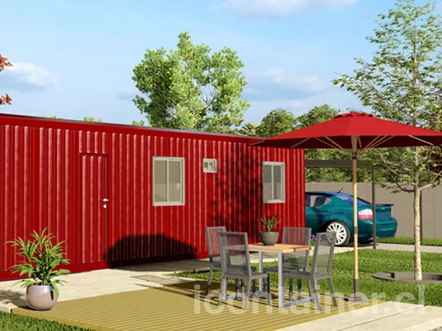 Casa 33 m² · 2 dormitorios — Modelo 33 BETA 1 03 1130 2 — Icontainer