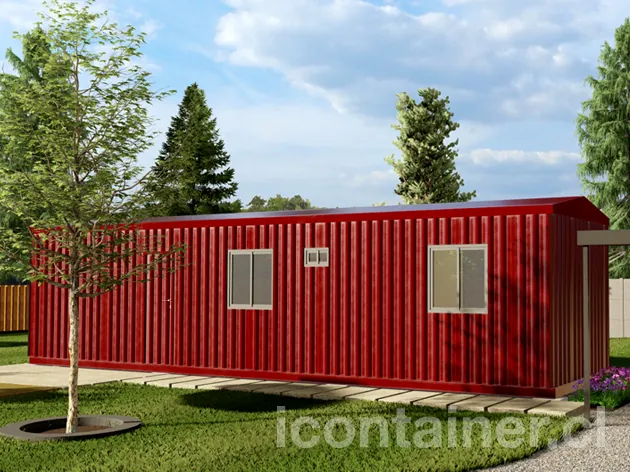 Casa 33 m² · 2 dormitorios — Modelo 33 BETA 1 03 1130 3 — Icontainer