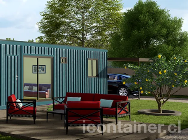 Casa 33 m² · 2 dormitorios — Modelo 33 BETA 1 13 1130 2 — Icontainer