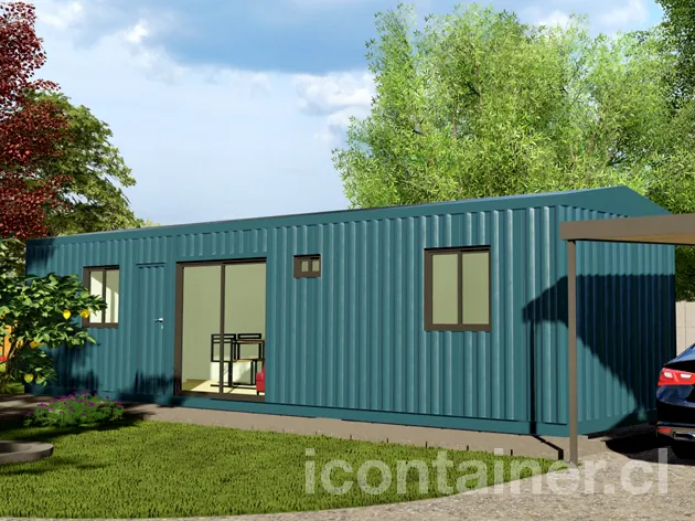 Casa 33 m² · 2 dormitorios — Modelo 33 BETA 1 13 1130 3 — Icontainer