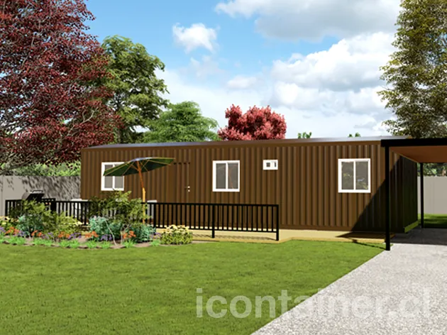 Casa 36 m² · 1 dormitorio — Modelo 36 ALFA 1 03 1230 2 — Icontainer