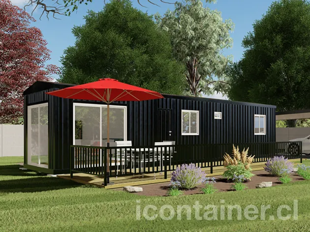 Casa 36 m² · 1 dormitorio — Modelo 36 ALFA 1 22 1230 1 — Icontainer