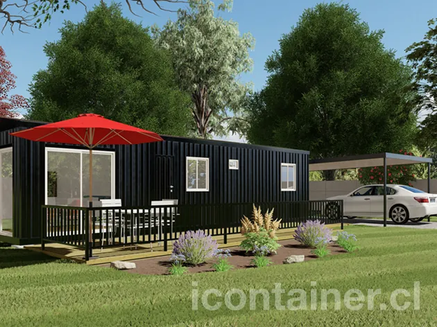 Casa 36 m² · 1 dormitorio — Modelo 36 ALFA 1 22 1230 4 — Icontainer