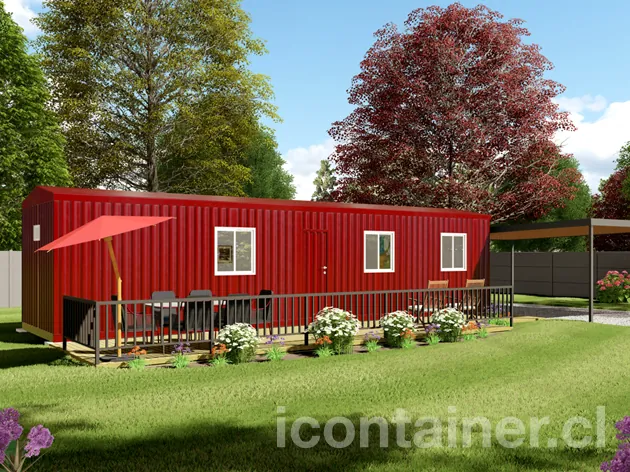 Casa 36 m² · 1 dormitorio — Modelo 36 ALFA 2 03 1230 2 — Icontainer